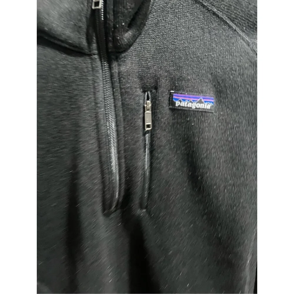 Patagonia 1/4 Zip Black Pullover Better Sweater Jacket Men’s XS